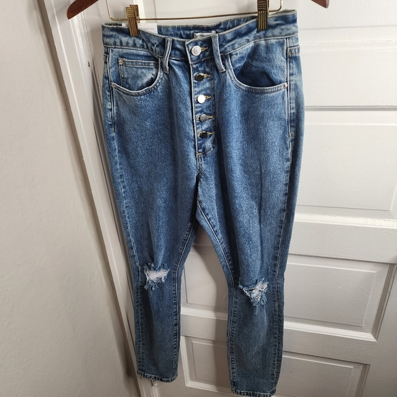 NEW We Wore What The Danielle Jeans High Rise Straight 27 - Picture 12 of 14